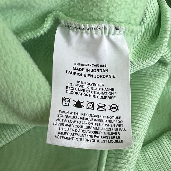 Nike Dri-Fit 1/4 Zip Mint Green Sweatshirt M Fleece Lined Nike Logo - Picture 13 of 13